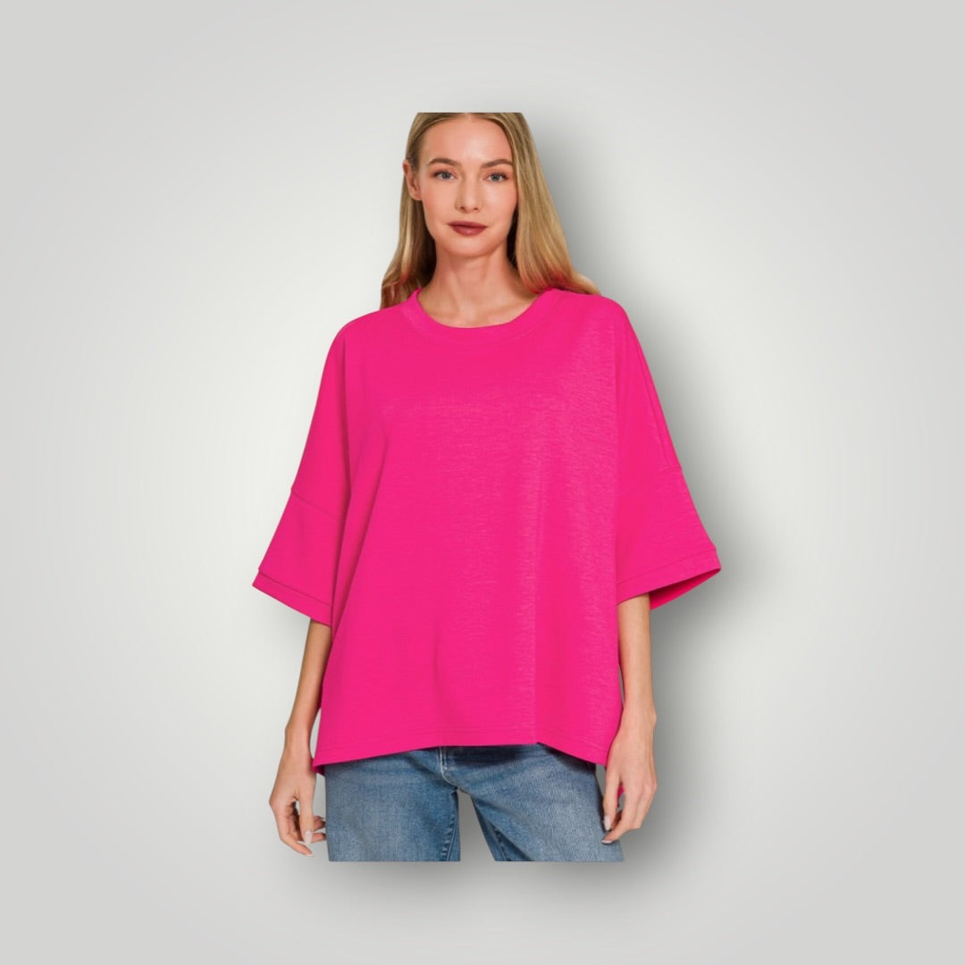 Hot pink Zenana Women-Tops, L/XL